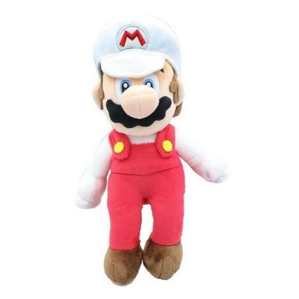 Little Buddy Super Mario All Star Collection 1420 Fire Mario Stuffed Plush, 9.5"